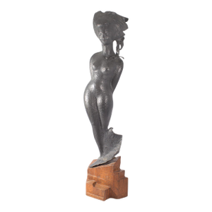 Hammered Metal Sculpture of a Woman by Charles Gordon Cutler
