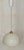Vintage Ceiling Lamp with White Plastic Shade on Brass Mount, 1970s For Sale - Image 4 of 7