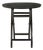 Ethan Round Folding Side Table in Black For Sale