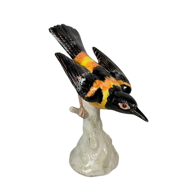 1990's Chelsea House Port Royal Hand-Painted Majolica Italian Bird Figurine For Sale - Image 10 of 10