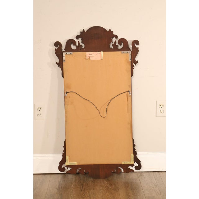 Henkel Harris Henkel Harris Chippendale Style Mahogany Wall Mirror For Sale - Image 4 of 18