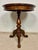 Brown Round Occasional Table With Inlaid Top, 1930s For Sale - Image 8 of 8