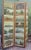 Brown Vintage 3 Panel Folding Room Divider Privacy Dressing Screen Currier Ives Prints For Sale - Image 8 of 13