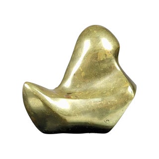 Alfredo Burlini - Mid Century Modern Abstract Bronze Sculpture For Sale