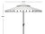Contemporary Venice 9 Ft Double Top Umbrella - Ivory/Black For Sale - Image 3 of 4