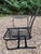Black Vintage Woodard Chantilly Rose Wrought Iron Spring Bouncer Armchair For Sale - Image 8 of 11