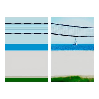 Contemporary Abstract Archival C-Print Photography “Temporal Perception 4 (Diptych)" by Serge Hamad For Sale