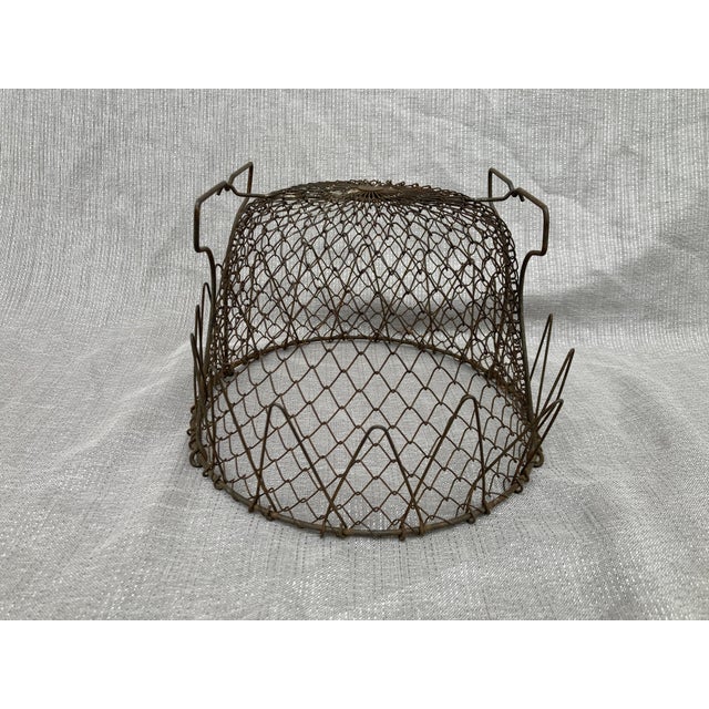 French Wire Collapsible Egg Basket For Sale In New York - Image 6 of 18