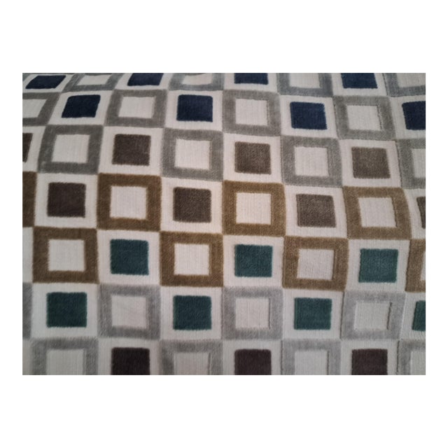 Attractive, versatile upholstery fabric 55.5” wide (57” w/border wide), alabaster background drapery fabric in bold...