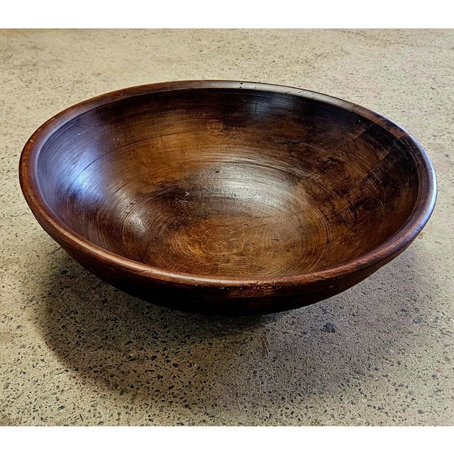 Rustic 19th Century Large 22.5" Pennsylvania Bowl For Sale - Image 3 of 4