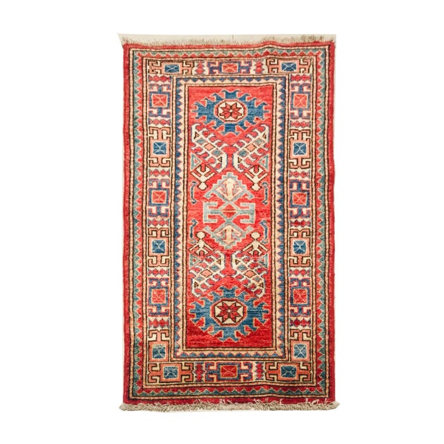 Kazak Hand-Knotted Wool Carpets, 1970s, Set of 2, in Flawless conditions. Designed 1970 to 1979