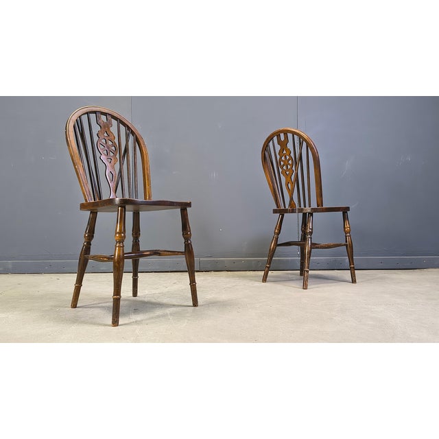 Vintage Dining Chairs from Ercol, 1950s, Set of 5 For Sale - Image 4 of 11