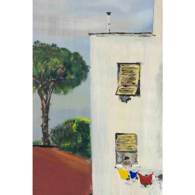1960s Sirio Pellegrini, View of Collina Volpi, Oil Painting, 1966 For Sale - Image 5 of 5