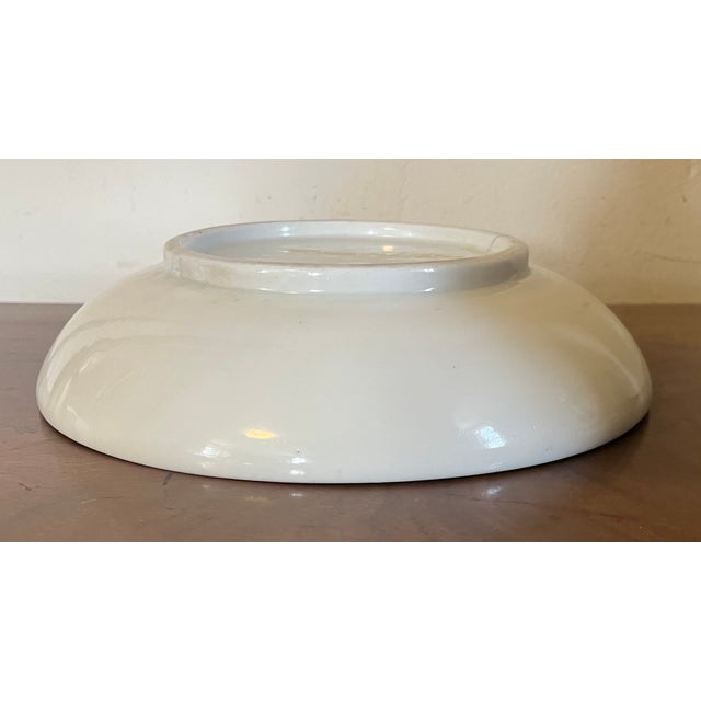 Antique 19th Century Chinese Monochrome White Blanc De Chine Porcelain Low Bowl For Sale - Image 13 of 18