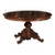 French Napoléon III Walnut Pedestal Table with Carved Feet from the 1850s For Sale