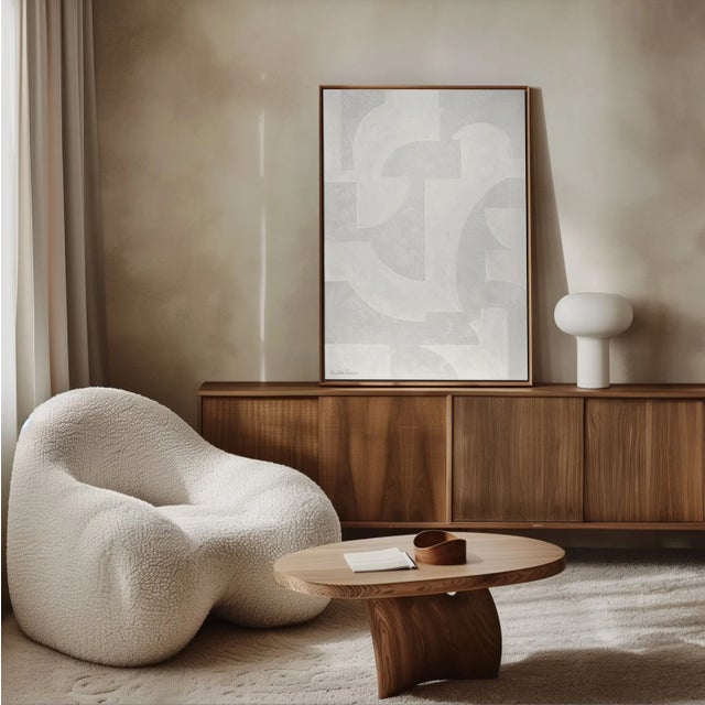 Contemporary "Nomad - Set of 2" I Framed Modern Geometric Paintings For Sale - Image 3 of 8