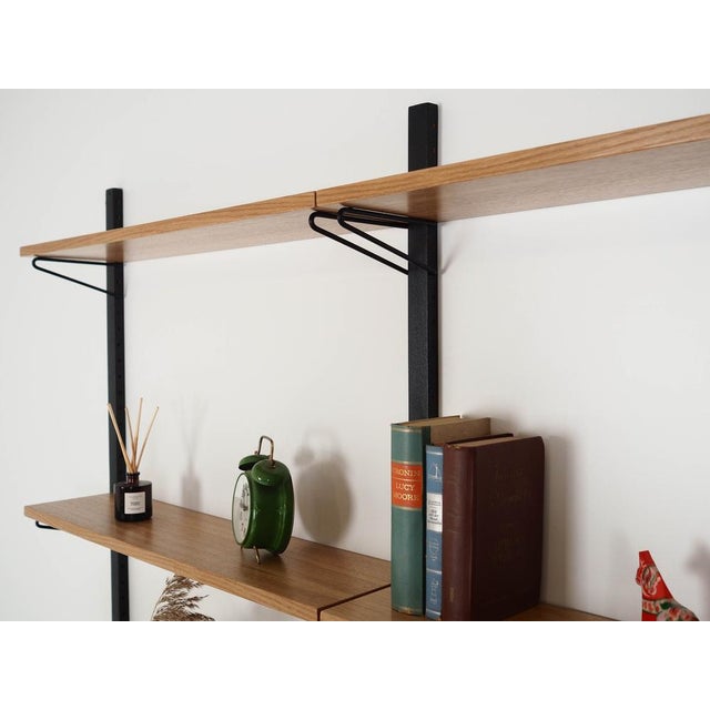 Danish Oak Shelving Unit, 1970s For Sale - Image 6 of 10