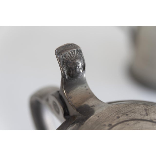 Antique English Pewter Tankards, 1900s, Set of 4 For Sale - Image 9 of 18