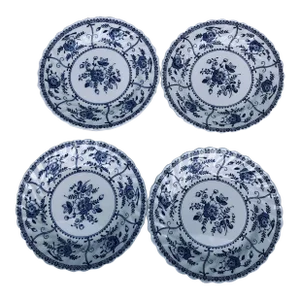 Vintage Johnson Brothers "Indies" Pattern Ironstone Bread Plates S/4