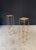 Handcrafted High Pedestal Table Set, 1990s France, Set of 2 For Sale - Image 3 of 18