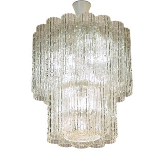 Vintage Italian Murano Glass Chandelier by Toni Zuccheri for Venini, 1960s For Sale