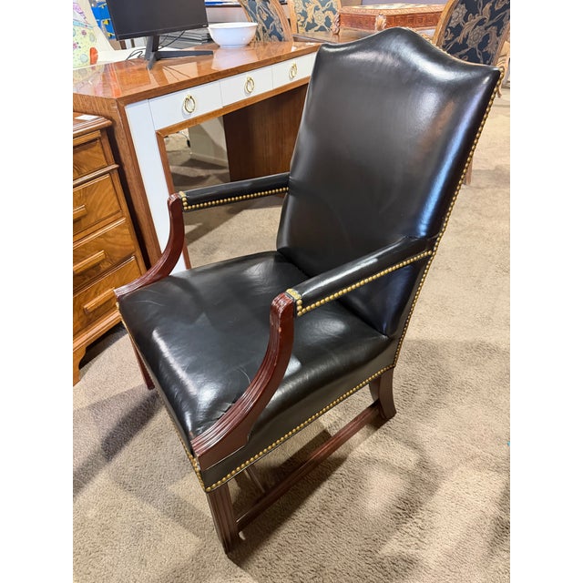 Contemporary Hancock and Moore "Jefferson" Chair For Sale - Image 3 of 6