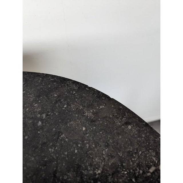 Wood Empire Style Mahogany Side Table with Black Marble Top For Sale - Image 7 of 8