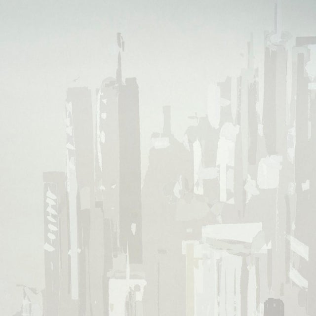 Not Yet Made - Made To Order SAMPLE - Schumacher x The New Yorker Pascal Campion's New York Skyline Wallpaper In Soft Gray For Sale - Image 5 of 6