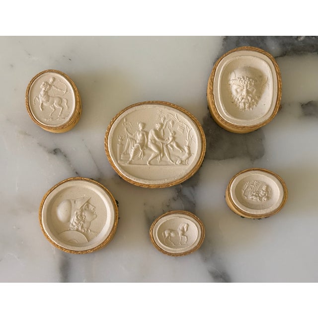Collection of 6 early 19th century Italian Grand Tour plaster intaglio impressions This is group #5 of other intaglios I...