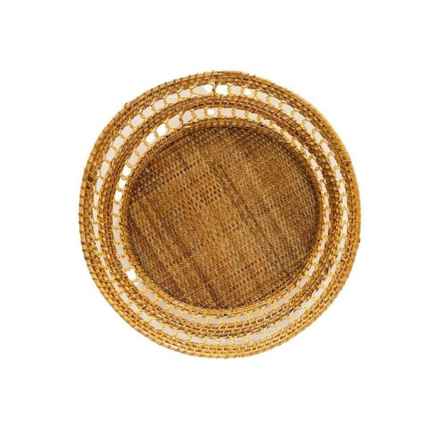 Round Woven Basket, 20" For Sale - Image 4 of 4