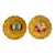 LastChance!Vintage Sarreguemines Majolica Plates, France - A Pair For Sale