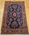 Textile Antique Persian Mahajiran Sarouk Area Rug, Hand-Knotted Wool, Allover Floral Pattern, Navy & Red, 4x6 For Sale - Image 7 of 14