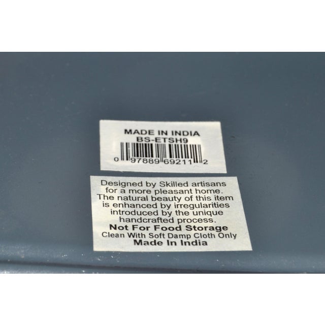 20th Century Embossed Handmade Silver Steel Tissue Box Cover Arts & Crafts For Sale - Image 15 of 16