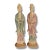 Pair of Mid-Century Chinese Hand-Carved Wooden Guanyin Figures – Painted Polychrome Finish, 23″ For Sale - Image 13 of 13