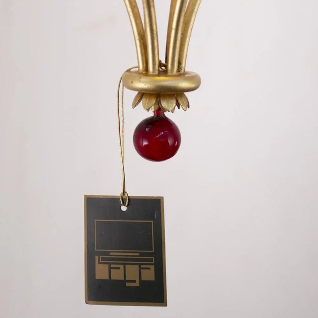 Vintage Italian Suspension Lamp, 1980s For Sale - Image 11 of 12