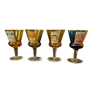 Vintage Cocktail Liqueur Glasses - Set of 4 For Sale