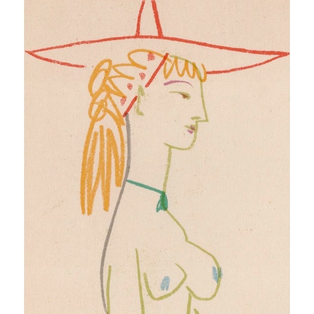 Pablo Picasso Pablo Picasso, The King, the Horse and the Courtesan, Nude, Lithograph, 1954 For Sale - Image 4 of 8