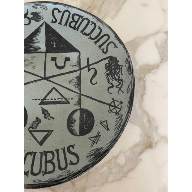 Vintage F. Bergmann Studio Art Pottery Charger For Sale - Image 4 of 10