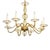 Eight-Arm Amber-Colored Murano Glass Chandelier For Sale