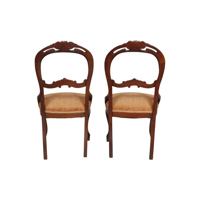 Balloon Back Chairs, a Pair For Sale - Image 4 of 9
