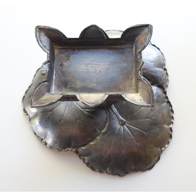 Aesthetic Movement Reed & Barton Silverplate Figural Card Tray For Sale - Image 4 of 9