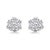 Classic and elegant, these diamond stud earrings are a must-have look any woman will adore. Created in 14K white gold,...