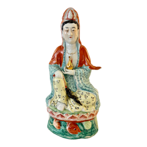 Vintage Chinese Porcelain Guanyin Statue From 40's
