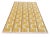 Handwoven Cotton Area Rug, Natural Vegetable Dyed, Mustard, Beige, Cream & Red Marianne Geometric Dhurrie - 7'x10' For Sale - Image 9 of 10