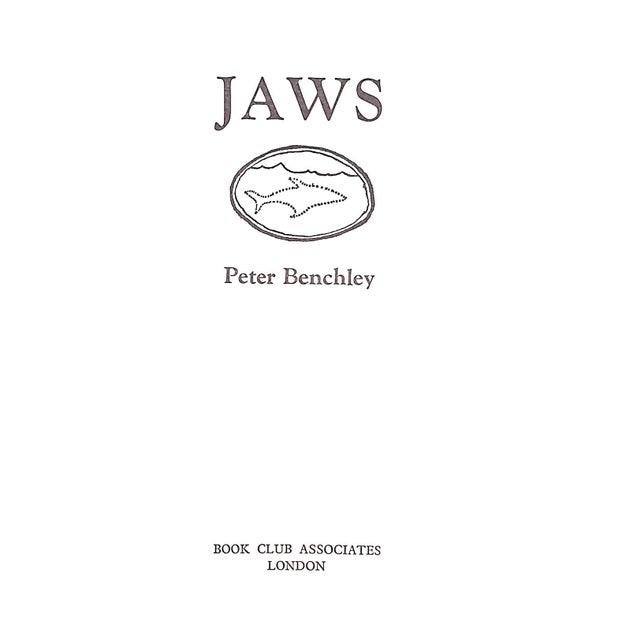 Traditional "Jaws" 1974 Benchley, Peter For Sale - Image 3 of 5