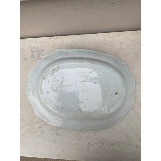 Eggplant French Majolica Faience Trompe l'Oeil Eggplant Platter Circa 1900 For Sale - Image 8 of 8