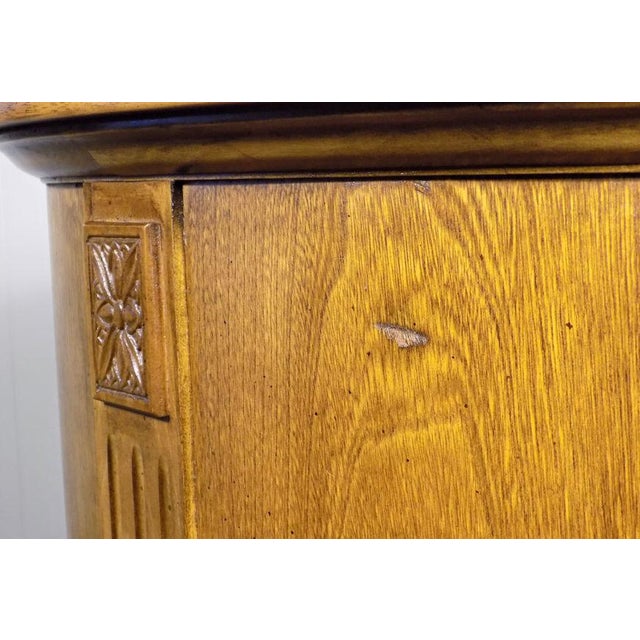 1970s Vintage Thomasville Hollywood Regency Round Cylinder End Side