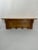 Vintage French Tiger Oak 27" Wall Shelf Coat and Hat Rack For Sale - Image 15 of 17