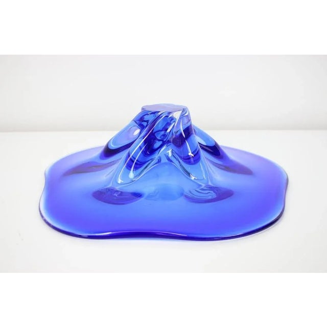 Glass Czech Art Glass Bowl by Josef Hospodka for Chribska Glassworks, 1960s For Sale - Image 7 of 8