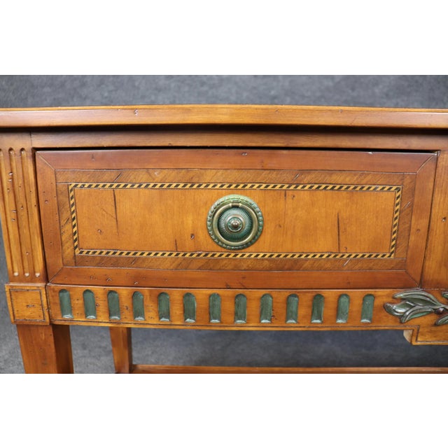 Fine Quality Solid Cherry Distressed French Directoire Server Console ...
